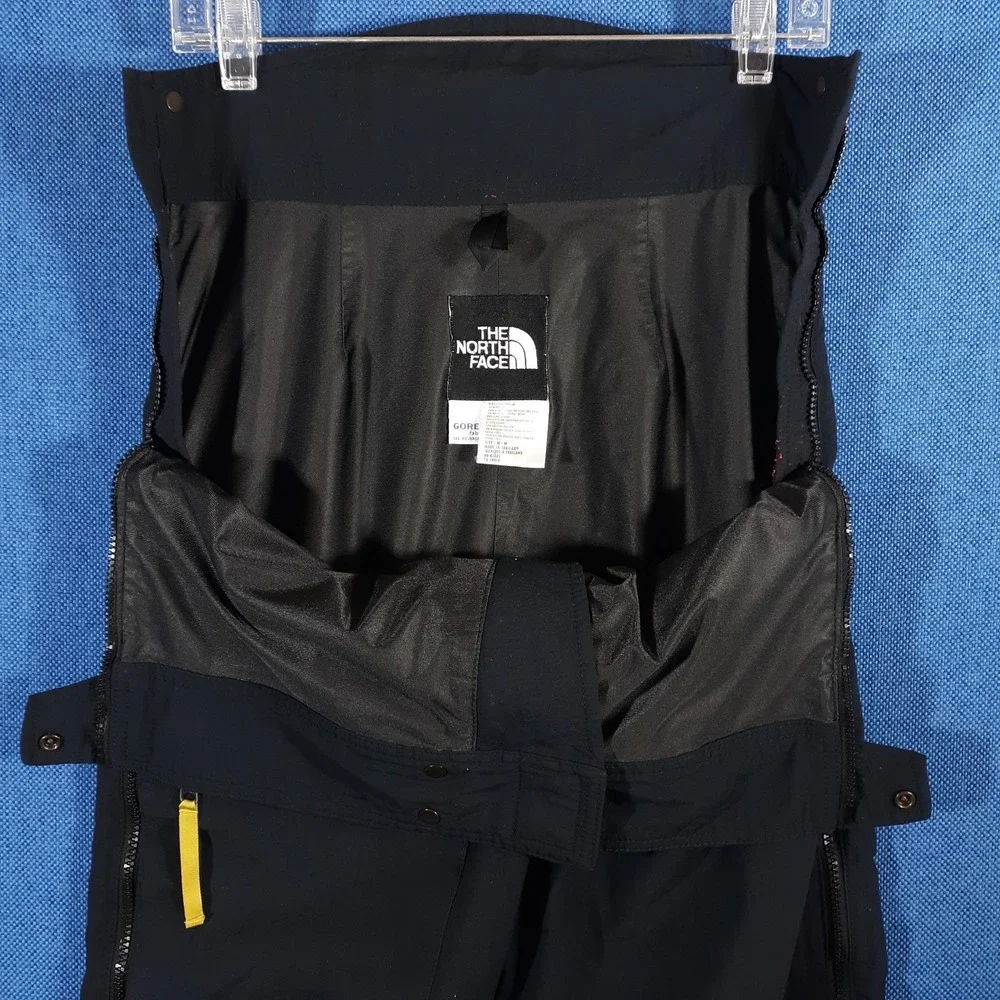 Vintage 1990s The North Face Goretex Ski Pants Vertical Size Medium Black Nylon